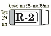Okładka książkowa regulowana R-2 239 x 325 - 355 mm