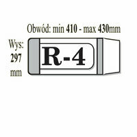 Okładka książkowa regulowana R-4 297 x 410 - 430 mm