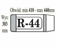Okładka książkowa regulowana R-44 203 x 410 - 440 mm