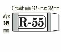 Okładka książkowa regulowana R-55 249 x 325 - 365 mm