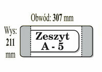 Okładka na zeszyt A5 210 x 307 mm