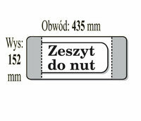 Okładka na zeszyt do nut 152 x 435 mm