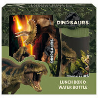 Zestaw śniadaniówka + bidon 330ml, Lunch Box Dinozaury