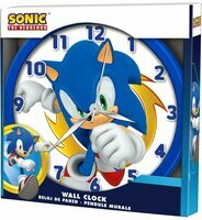 Zegar ścienny dla dzieci Sonic, 25cm 