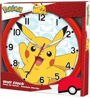Zegar ścienny dla dzieci Pokemon, 25cm 