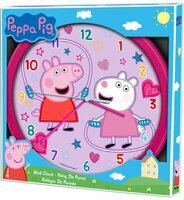 Zegar ścienny Świnka Peppa dla dziewczynki 25 cm