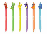 Długopis wymazywalny automatyczny Dinozaury Colorino School różne kolory