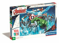 Clementoni, Puzzle 104el Avengers Marvel