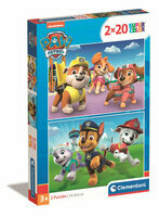 Clementoni, Puzzle 2x20el Psi Patrol PAW PATROL