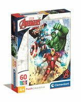 Puzzle 60el Avengers Marvel, Hulk, Thor, Kapitan Ameryka