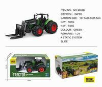 Traktor + urządzenie rolnicze, ruchome elementy