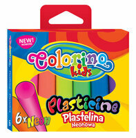 Plastelina 6 kolorów Neon Colorino Kids 42666