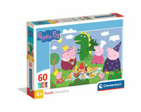 Puzzle 60 elementów Świnka Peppa, Clementoni