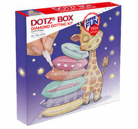Diamentowa mozaika dla dzieci Diamond Dotz Żyrafa z poduszkami, Dotz Box