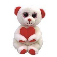 Maskotka TY Beanie Bellies DESI biały niedźwiedź z sercem 15cm 