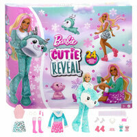 Barbie, Cutie Reveal, Kalendarz adwentowy, MATTEL