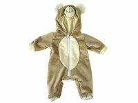 Ubranko dla lalki bobas 40cm, brązowe śpioszki Niedźwiadek