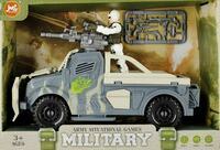 Auto wojskowe z figurką i akcesoriami, Mega Creative