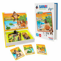 Puzzle magnetyczne safari, 62 elementy