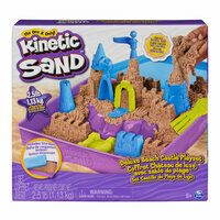 Piasek kinetyczny Kinetic Sand - zamek na plaży, zestaw z piaskownicą