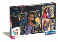 Clementoni Puzzle 3x48el SuperColor square Disney Wish