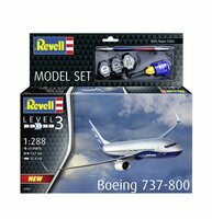Model do sklejania Revell, 1:288 BOEING 737-800 + farbki