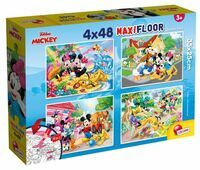 Puzzle dwustronne Myszka Miki Supermaxi 4x48 elementów 86610