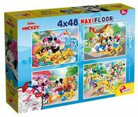 Puzzle dwustronne Myszka Miki Supermaxi 4x48 elementów 86610