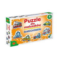 Puzzle progresywne dla maluszków Samochodziki 