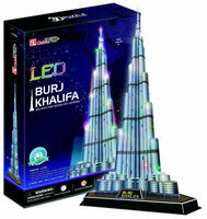 Puzzle 3D LED Burj Khalifa 136 elementów 20508 CubicFun