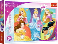 Puzzle 100el, Poznaj urocze Księżniczki Disney, Kopciuszek, Bella