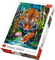 Puzzle 1000 elementów Drapieżny tygrys 10528