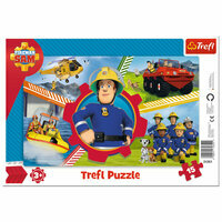 Puzzle 15 elementów ramkowe Dzień Strażaka Sama 31351
