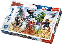 Puzzle 160el, Avengers, IronMan, Hulk, Kapitan Ameryka