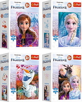 Puzzle 20 elementów miniMaxi Przyjaźń w Krainie Lodu Disney różne wzory