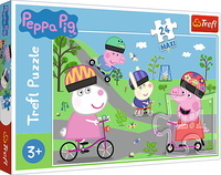 Puzzle 24 elementów Maxi Aktywny dzień Świnki Peppy 14330