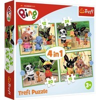 Puzzle Bing 4w1 Wesoły dzień Binga, Trefl
