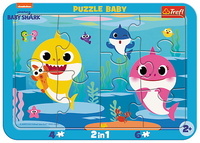 Puzzle Ramkowe Baby - Wesołe Rekiny Baby Shark