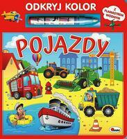 Książka Odkryj kolor, Pojazdy