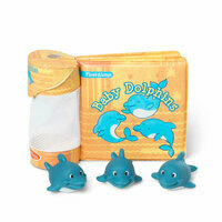 3 delfinki + książeczka do kąpieli, Baby Dolphins 41201