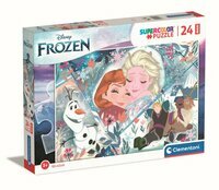 Duże puzzle Kraina Lodu, puzzle podłogowe Maxi 24el, Frozen 2
