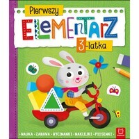 Pierwszy elementarz 3-latka, Nauka, zabawa, wycinanki, naklejki, piosenki