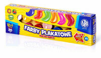 Farby plakatowe 12 kolorów + 1 gratis ASTRA