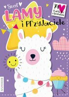 Książka kolorowanka seria Sweet Lamy i Przyjaciele naklejki z brokatem w środku