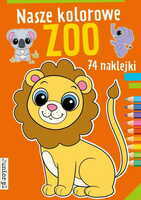 Książka Nasze kolorowe ZOO naklejki w środku