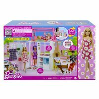 Barbie Kompaktowy domek + lalka HCD48