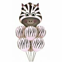 Zestaw balonów Zebra 30-70 cm 7 szt, BCS-624