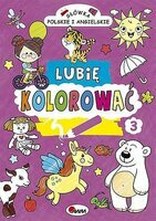 Książka Lubię kolorować 3 Słówka polskie i angielskie
