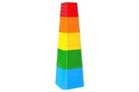 Piramidka kubeczki kolorowe TechnoK