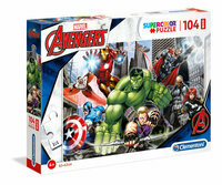 Puzzle Maxi 104el Avengers, Thor, Ironman, Kapitan Ameryka